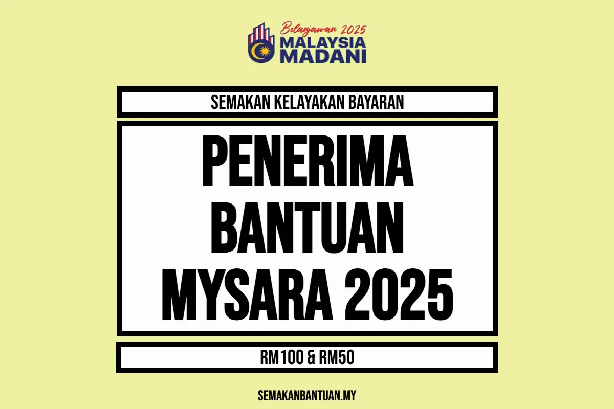 Mysara Semakan Status Cek Kelayakan Penerima Bayaran Bantuan