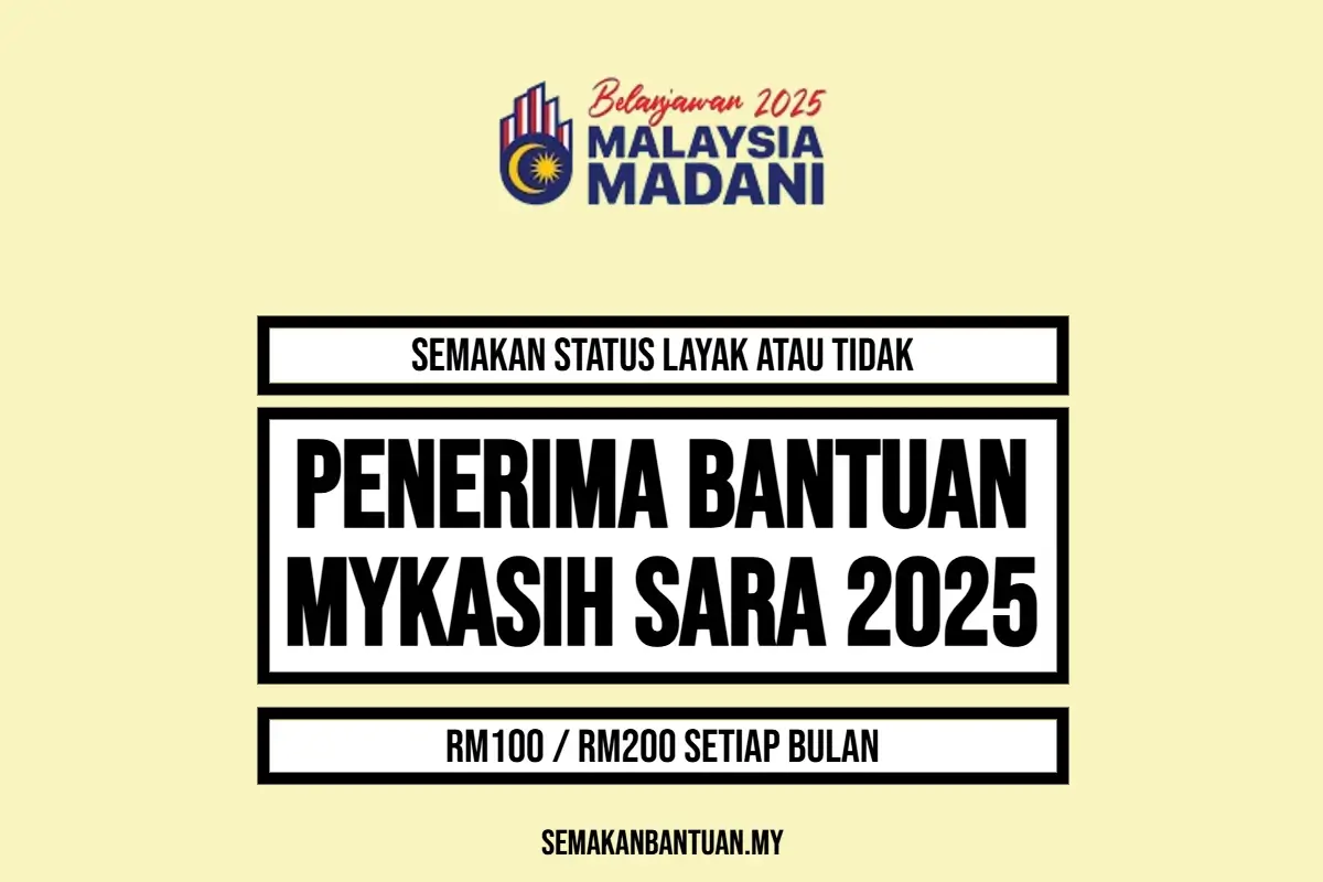 SEMAKAN BANTUAN MYKASIH SARA