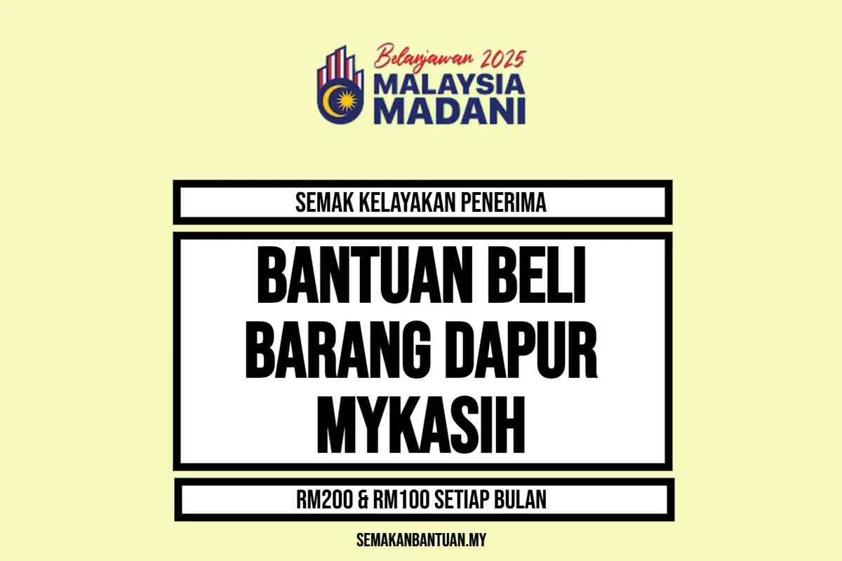 BANTUAN BARANG DAPUR MYKASIH