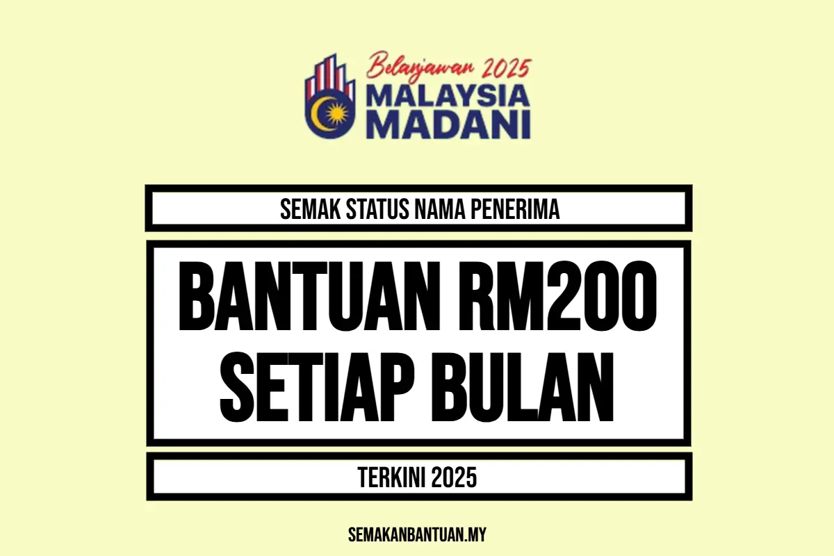 BANTUAN RM200 SETIAP BULAN