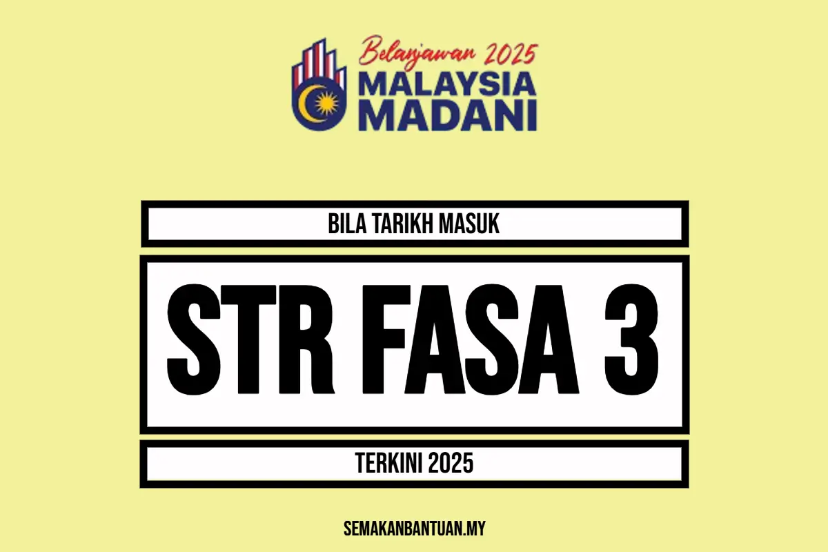 TARIKH BAYAR BANTUAN STR