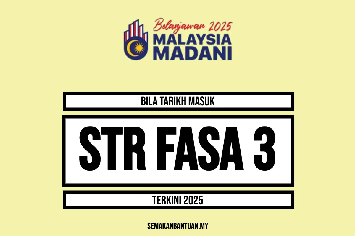 TARIKH BAYAR STR 2025