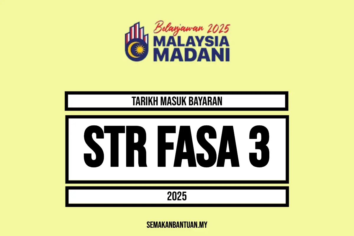TARIKH MASUK BANTUAN STR