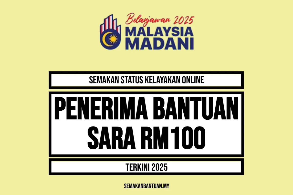 BANTUAN SARA RM100 2025