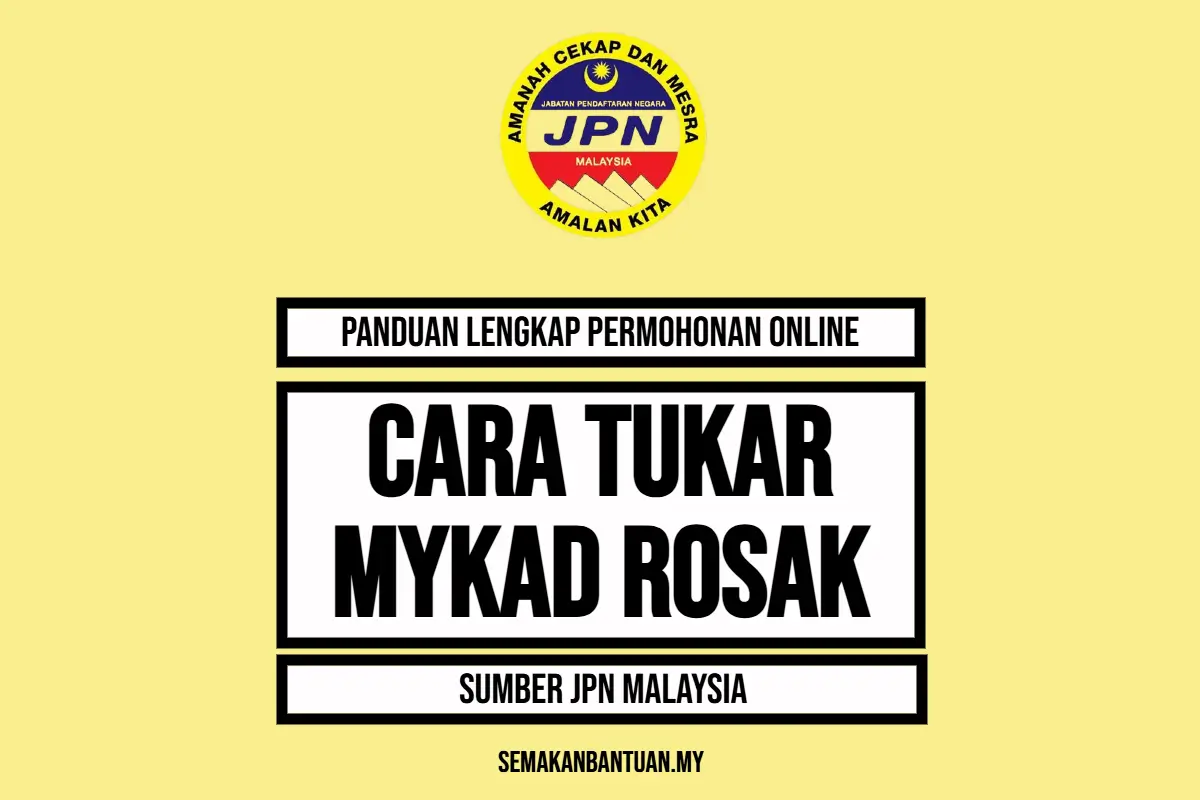 CARA TUKAR MYKAD ROSAK