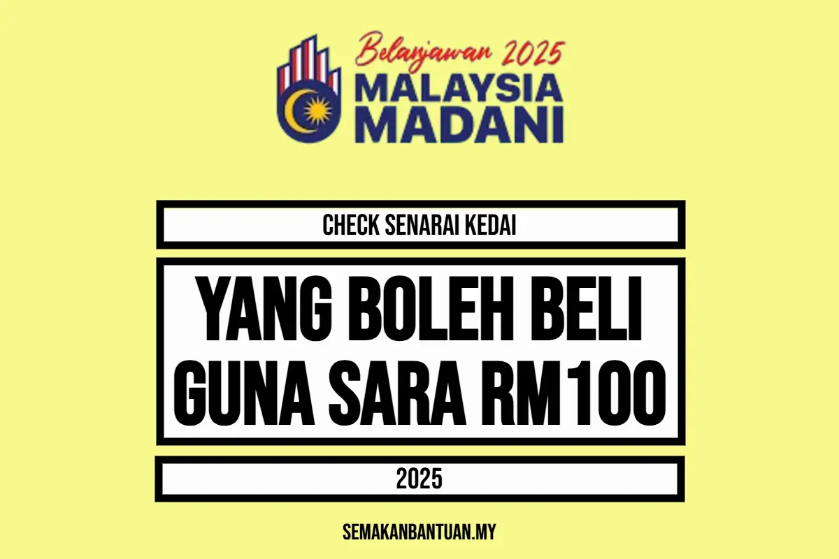 SARA RM100 KEDAI