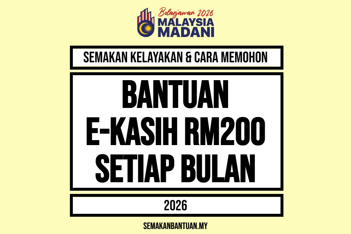 BANTUAN EKASIH RM200 2026