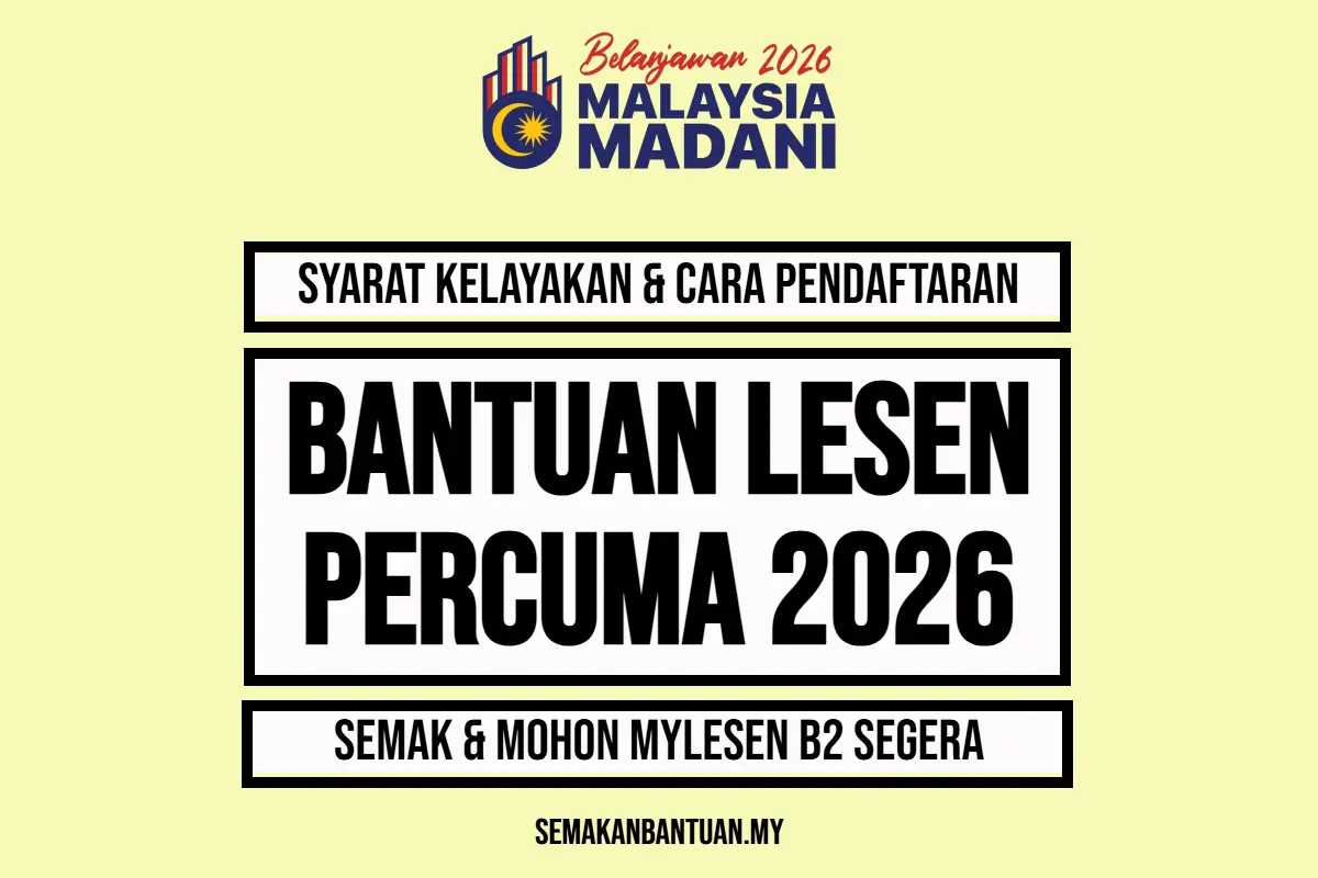PENDAFTARAN LESEN PERCUMA 2026