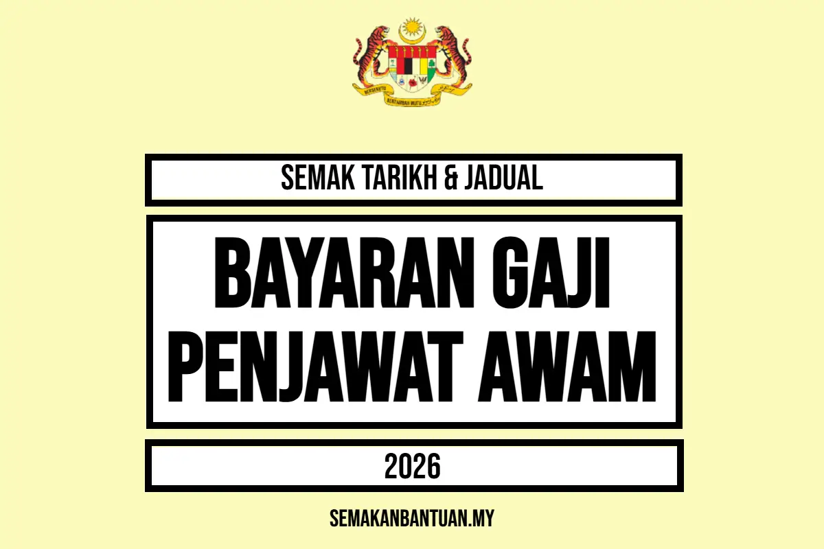 TARIKH GAJI PENJAWAT AWAM 2026