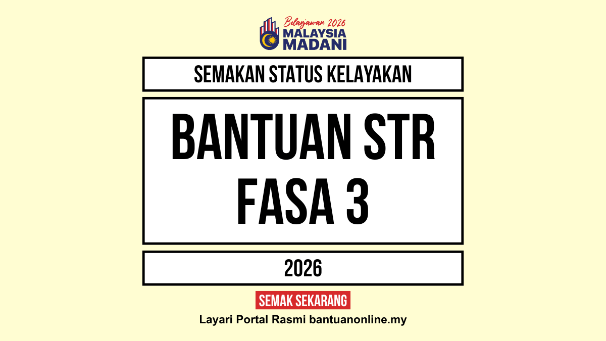 BANTUAN STR 2026 SEMAKAN