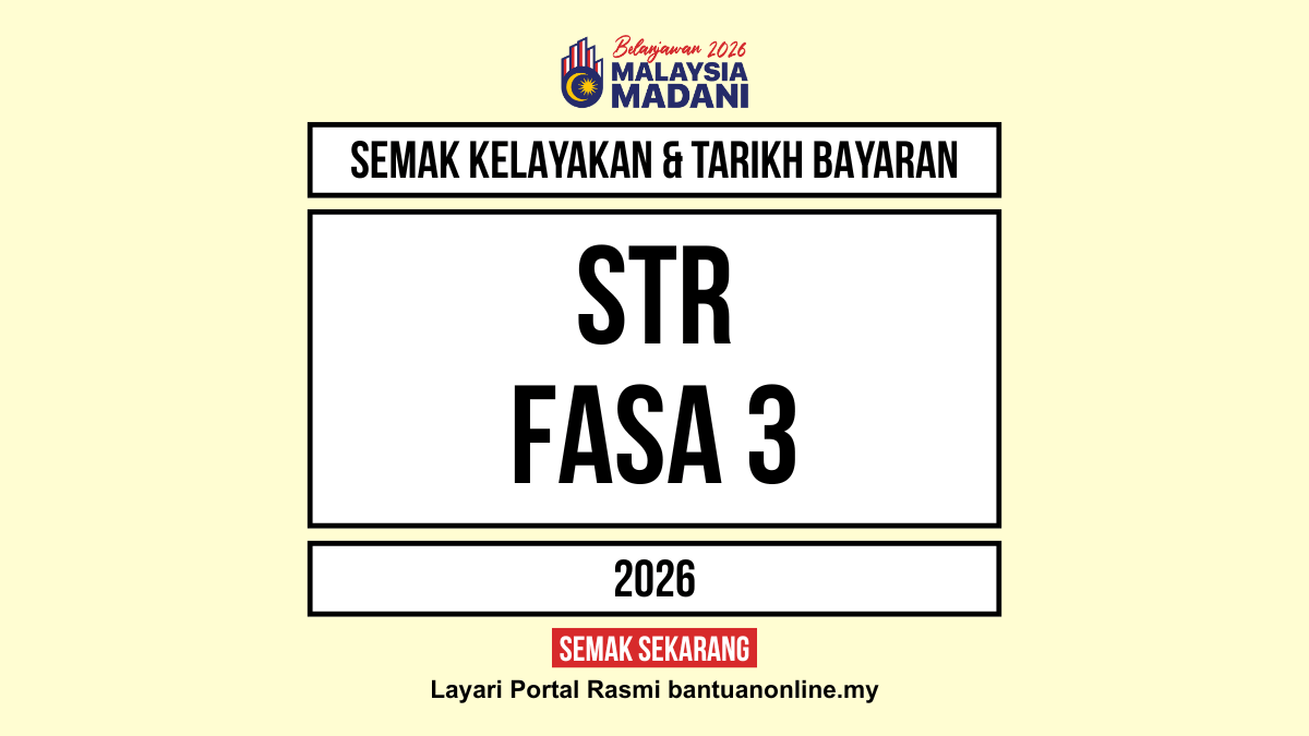 TARIKH BAYARAN STR 2026